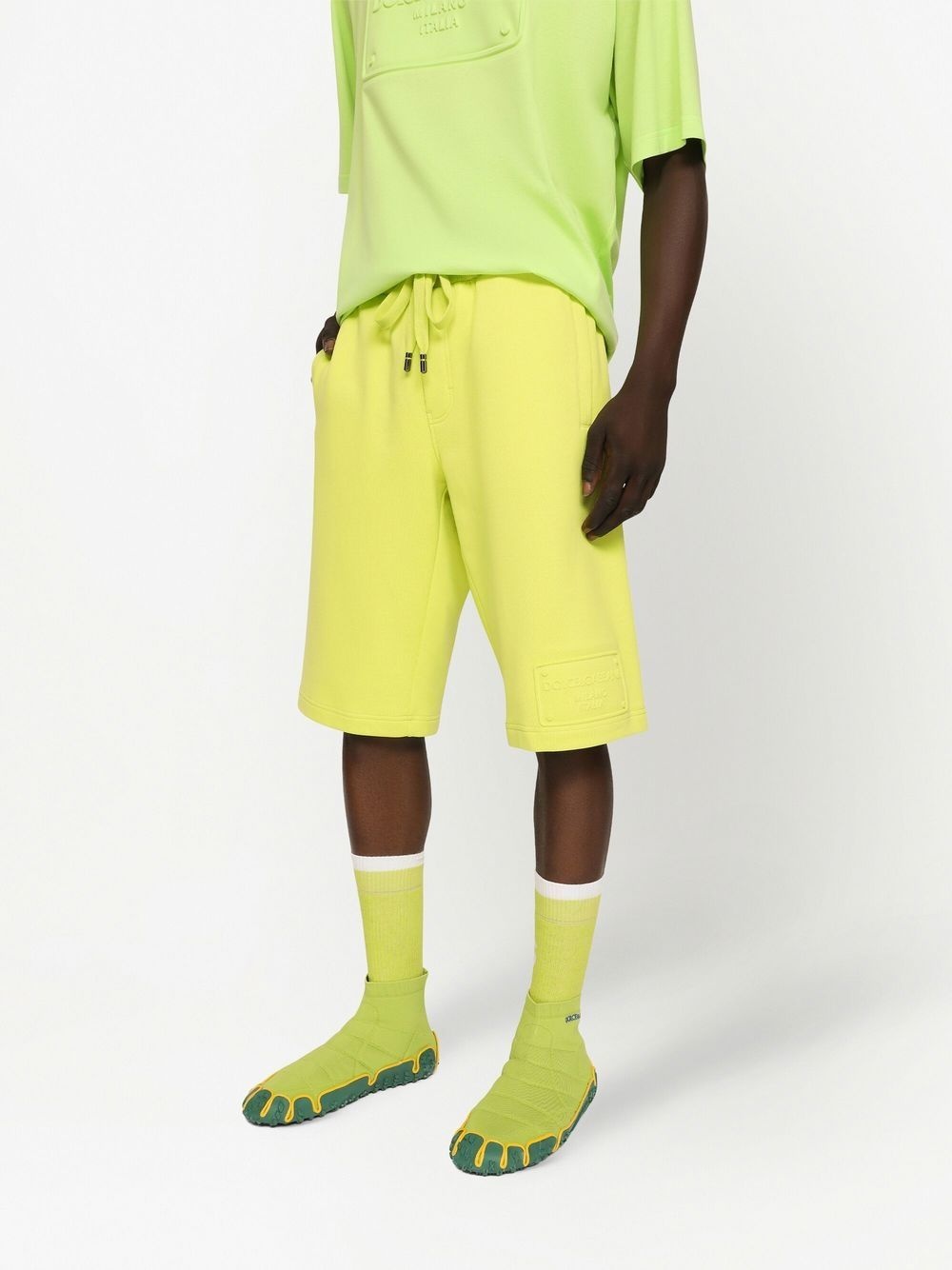logo-embroidered sweatshorts - 5