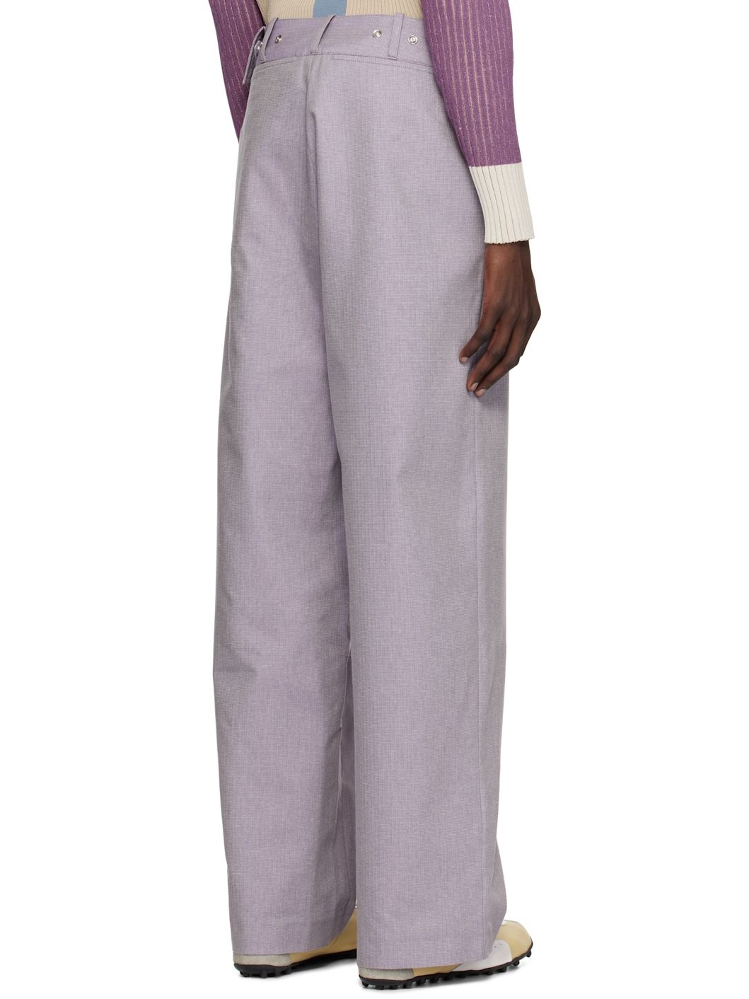 Purple Navin Wide Trousers - 3
