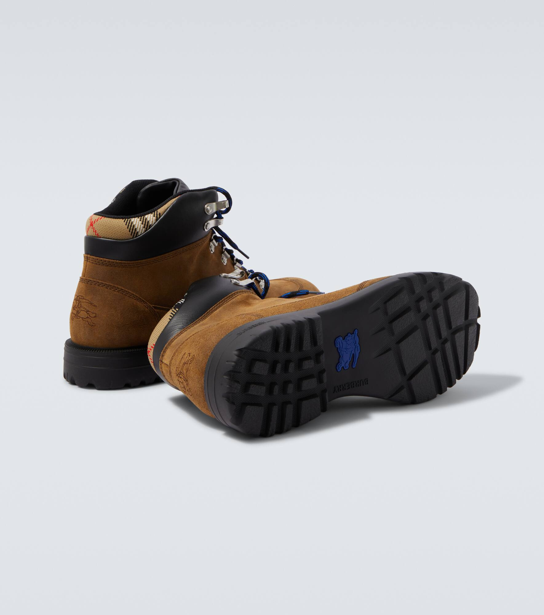 Suede lace-up boots - 7