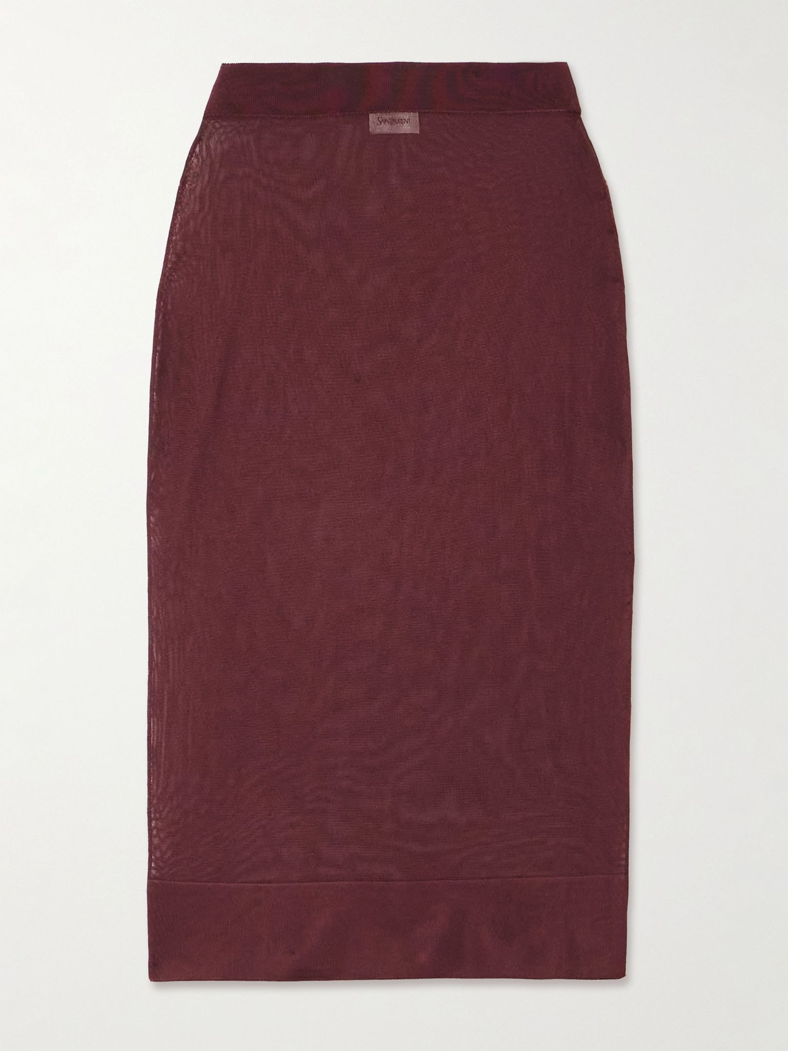 Jersey midi skirt Dark purple - 1