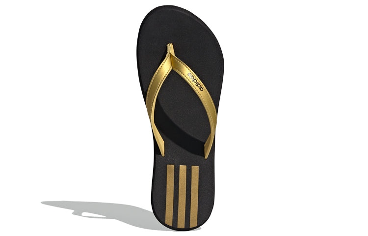 (WMNS) adidas Eezay Flip-Flops Slipper 'Black Gold' EG2036 - 5