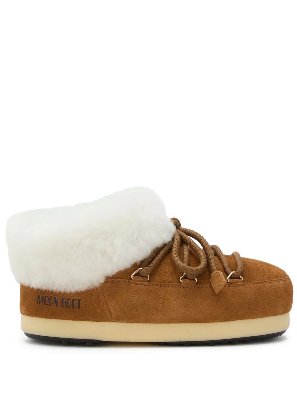 EVX lace-up shearling mules - 1