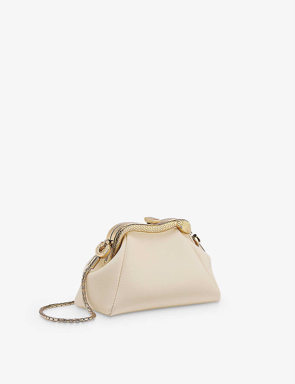 Serpentine leather pouch - 1