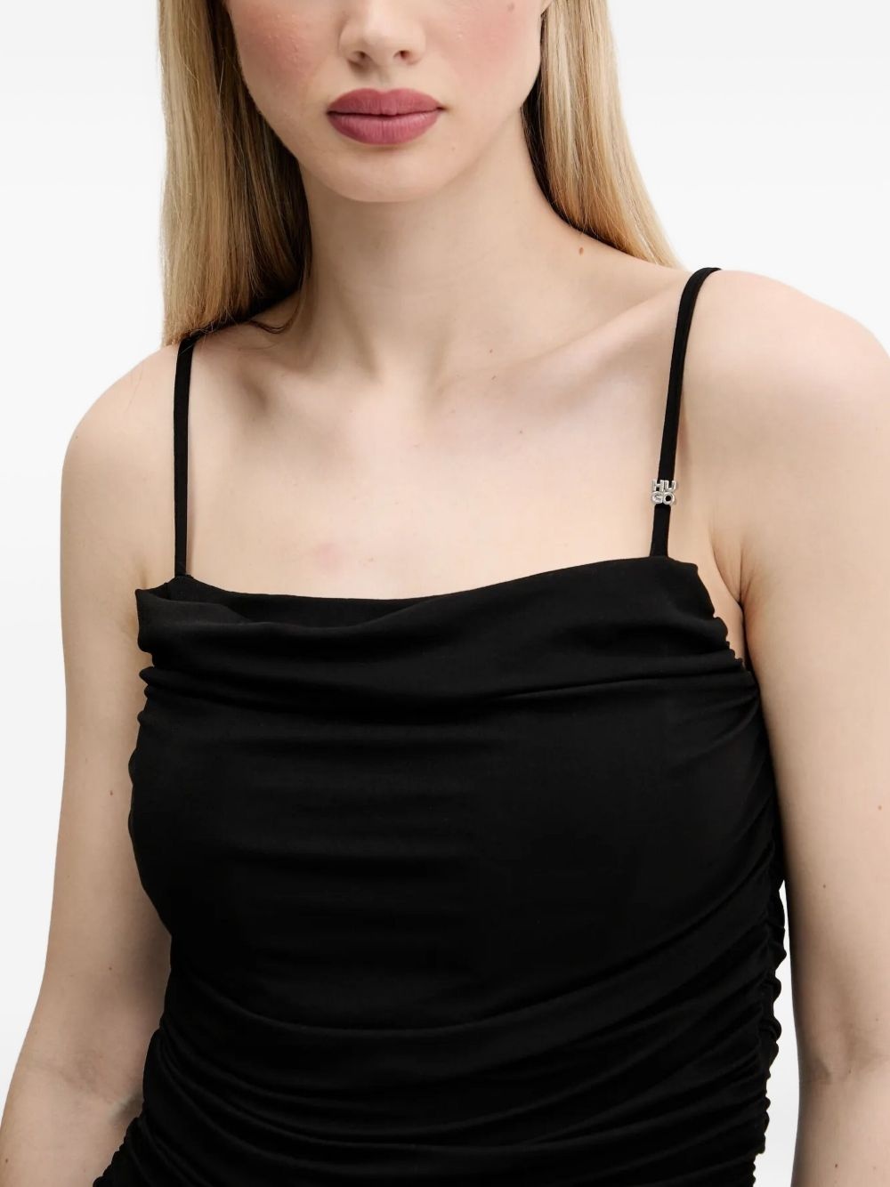 draped spaghetti-strap top - 5