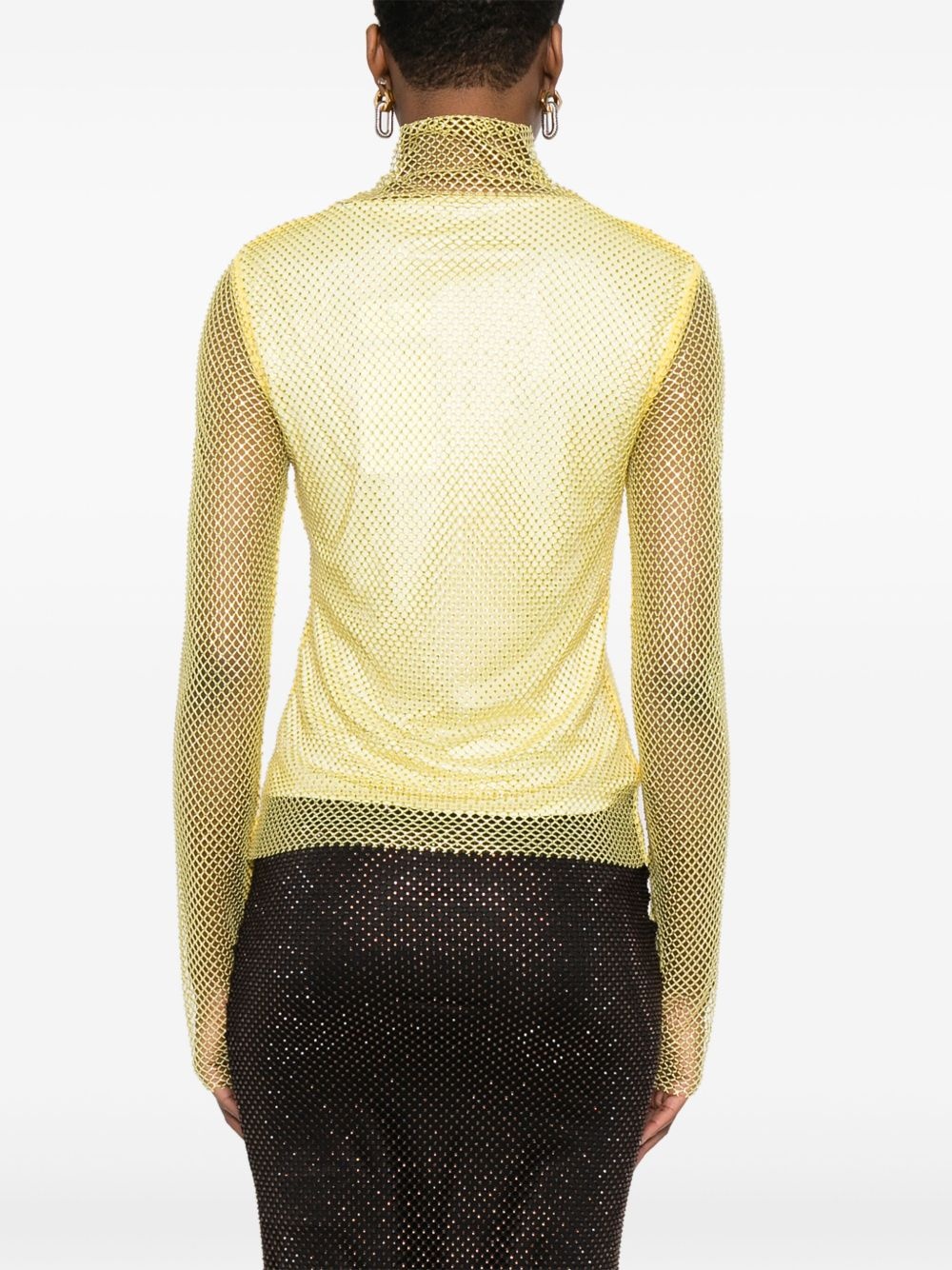 rhinestone-embellished top - 4