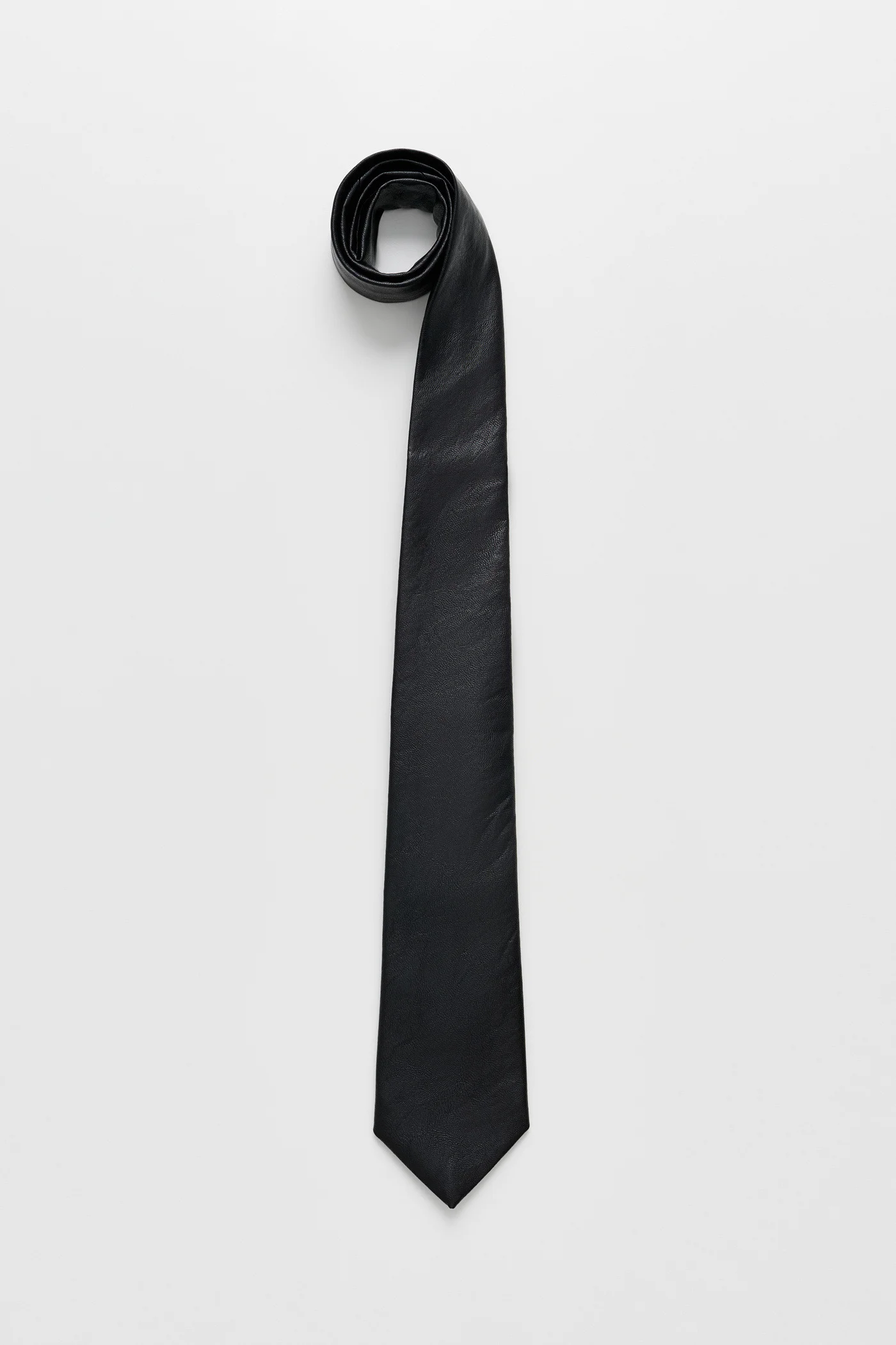 Tie Black Real Fake Leather - 1