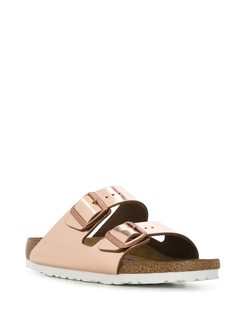 BIRKENSTOCK Arizona metallic strap sandals outlook