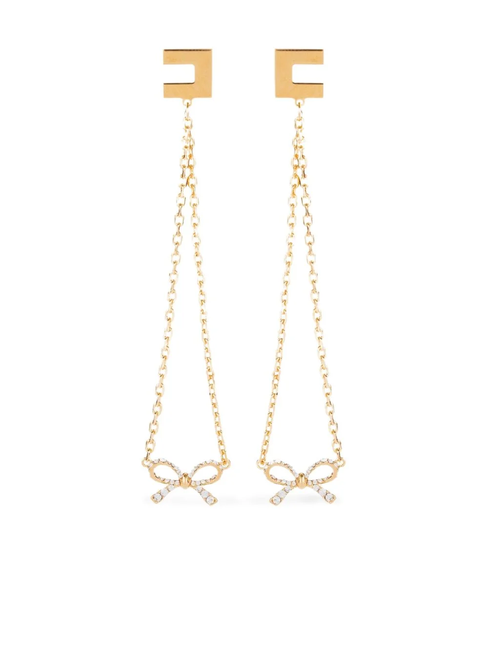 logo-plaque earrings - 1