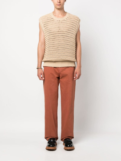 Étude cotton straight-leg trousers outlook