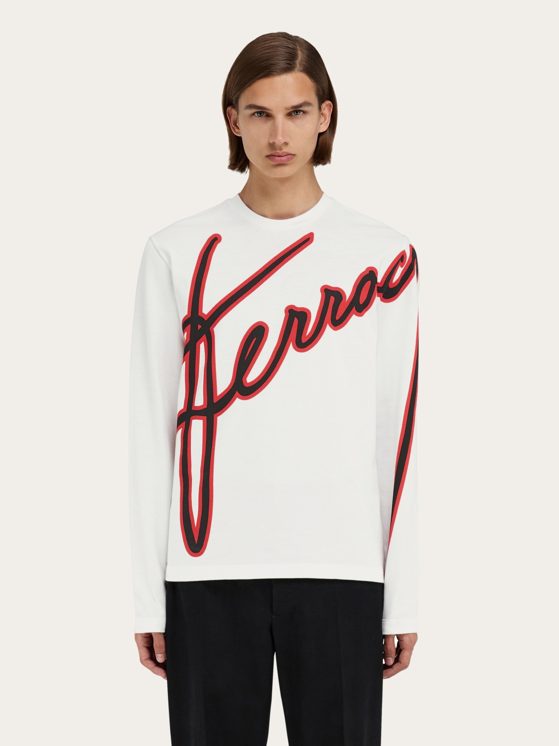Long sleeved T-shirt with embroidered logo - 2