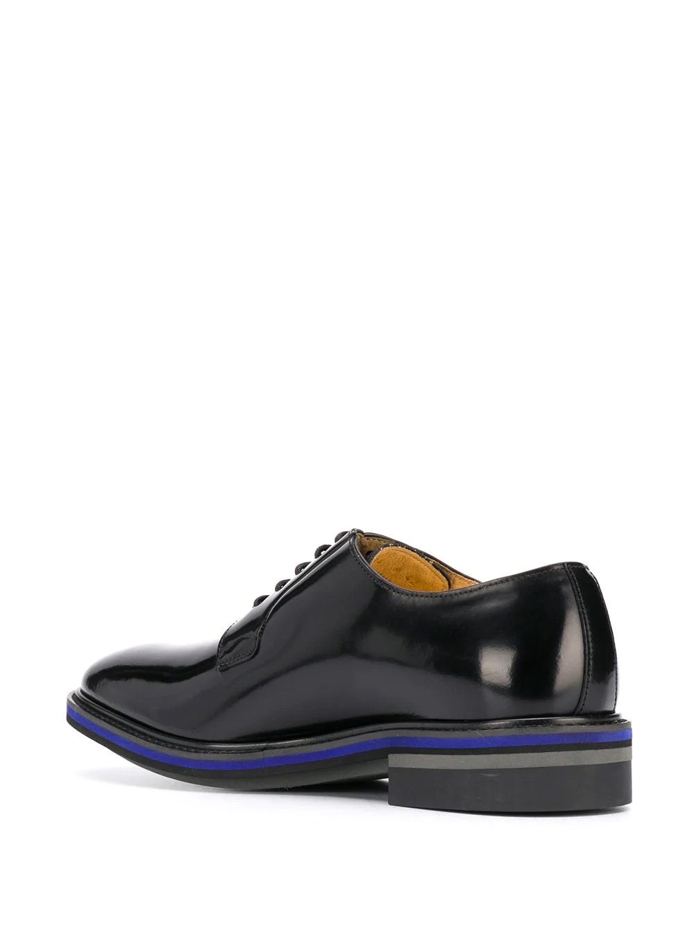 contrast-sole derby shoes - 3