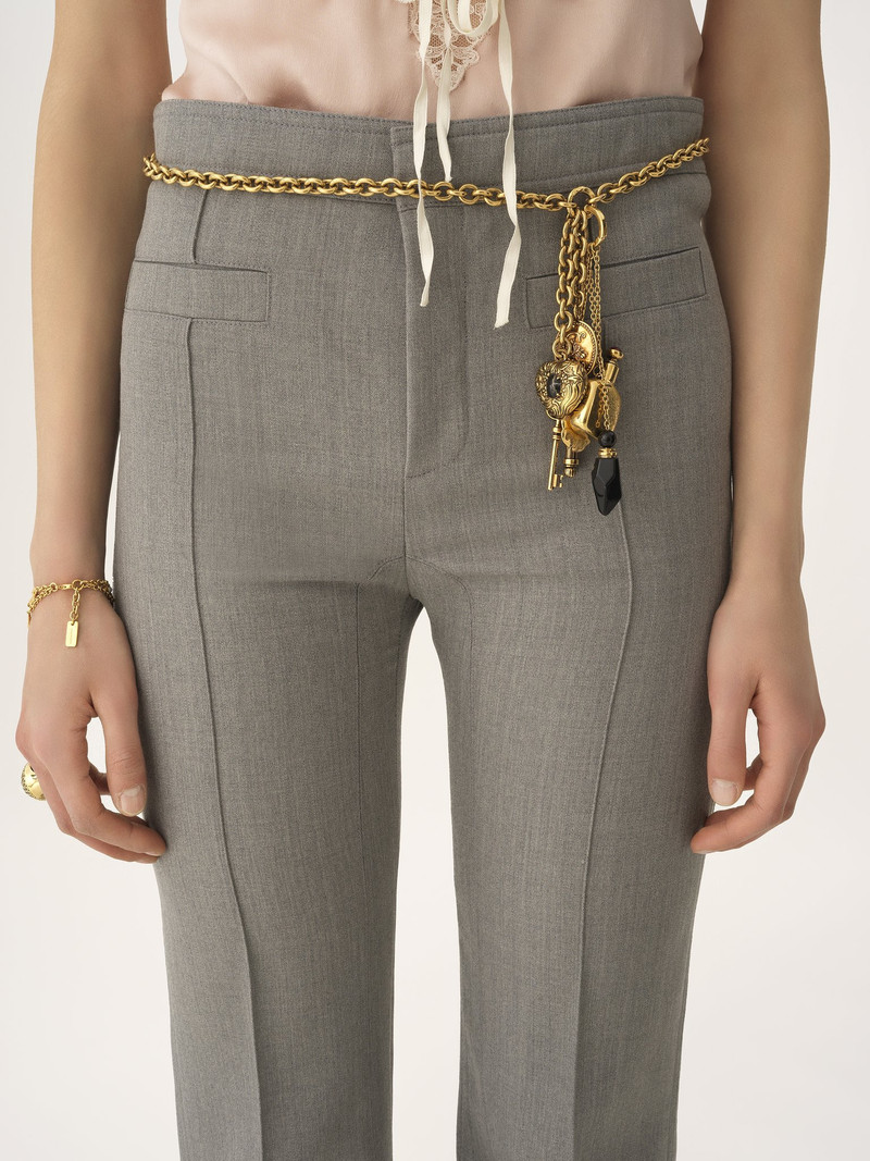 TAILORED PANTS IN CHINÉ WOOL 6