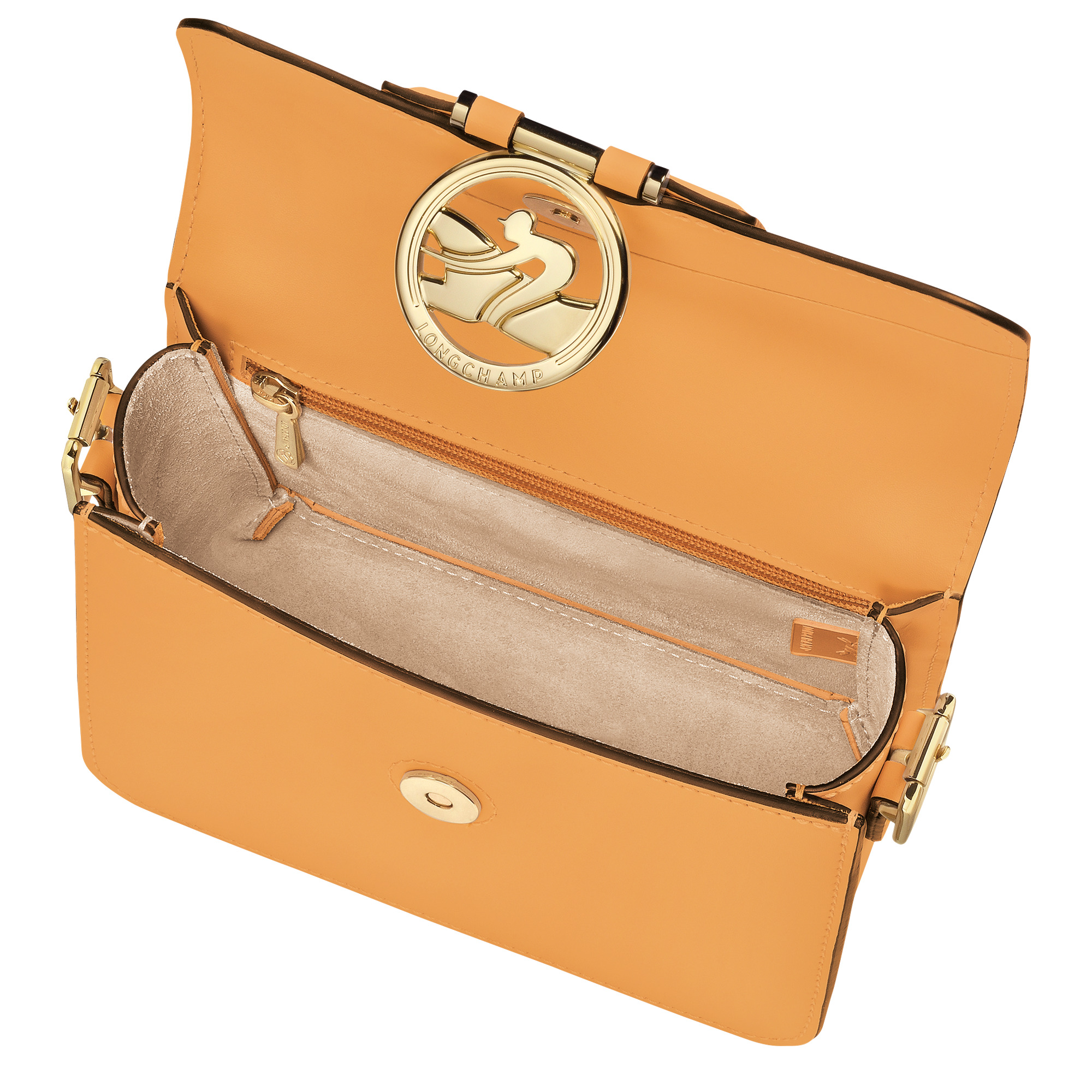 Box-Trot S Crossbody bag Apricot - Leather - 5