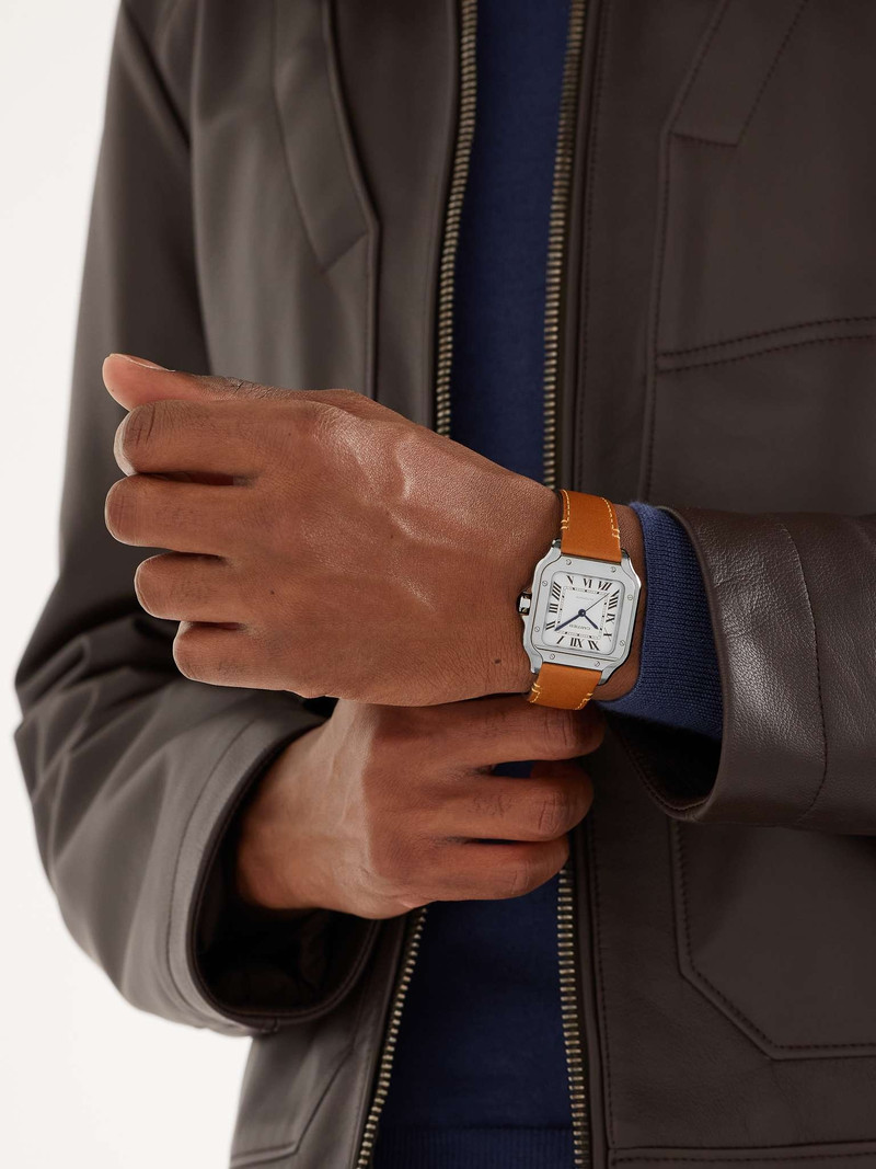 Cartier Santos Automatic 35.6mm Interchangeable Stainless Steel and Leather Watch, Ref. No. WSSA0010 outlook