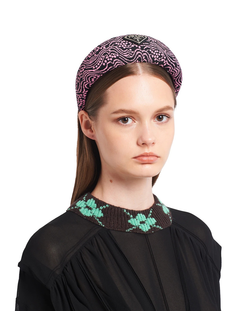 Prada Jacquard knit headband outlook