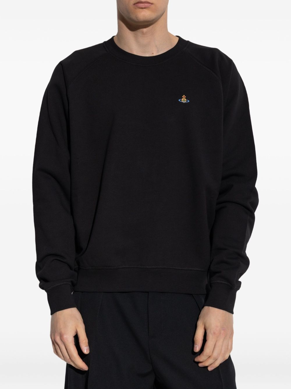 crew-neck embroidered sweatshirt - 4