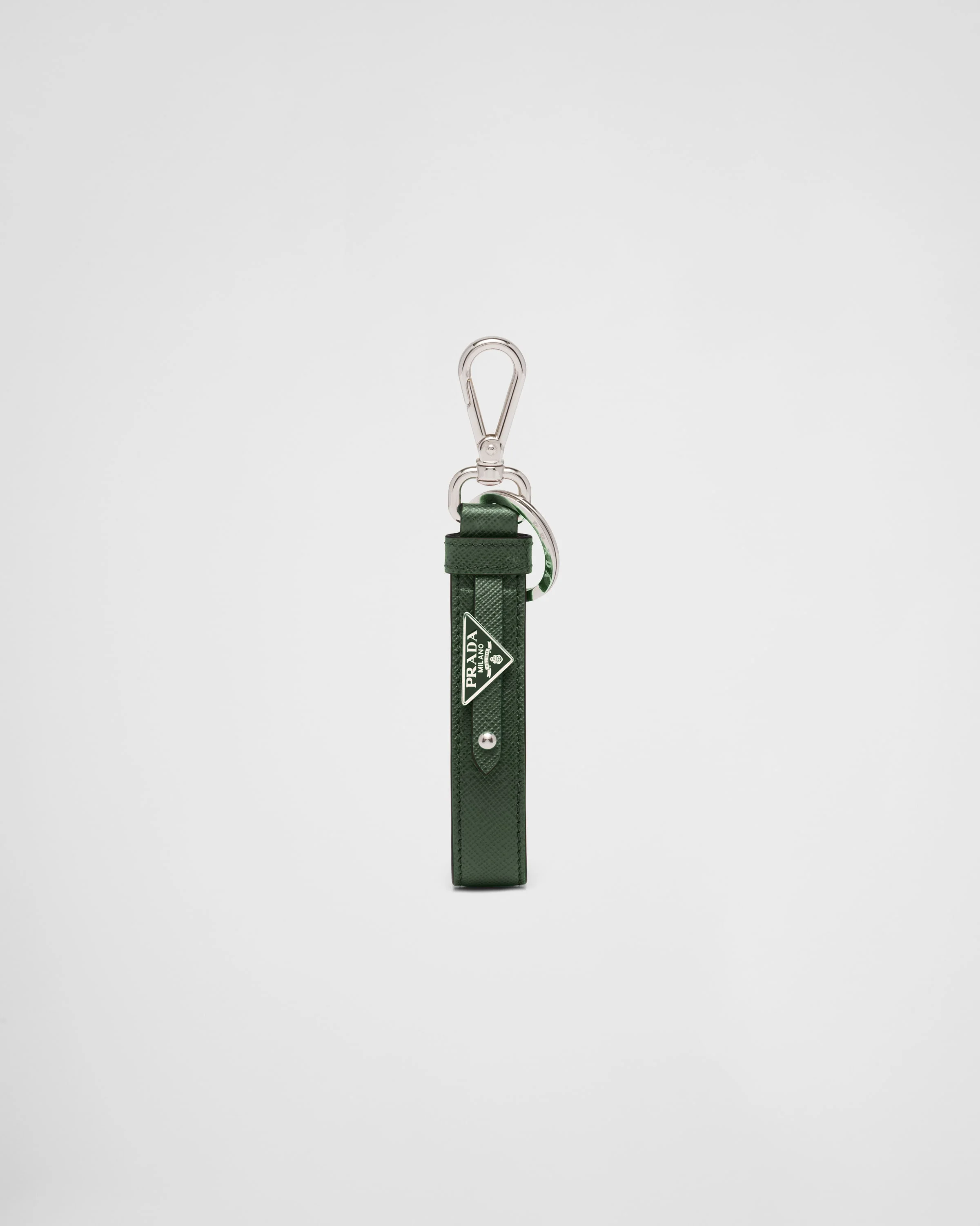 Saffiano leather keychain - 1