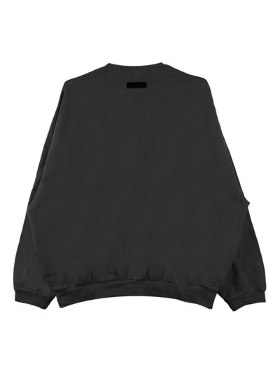 ESSENTIALS logo-patch cotton-blend sweatshirt outlook