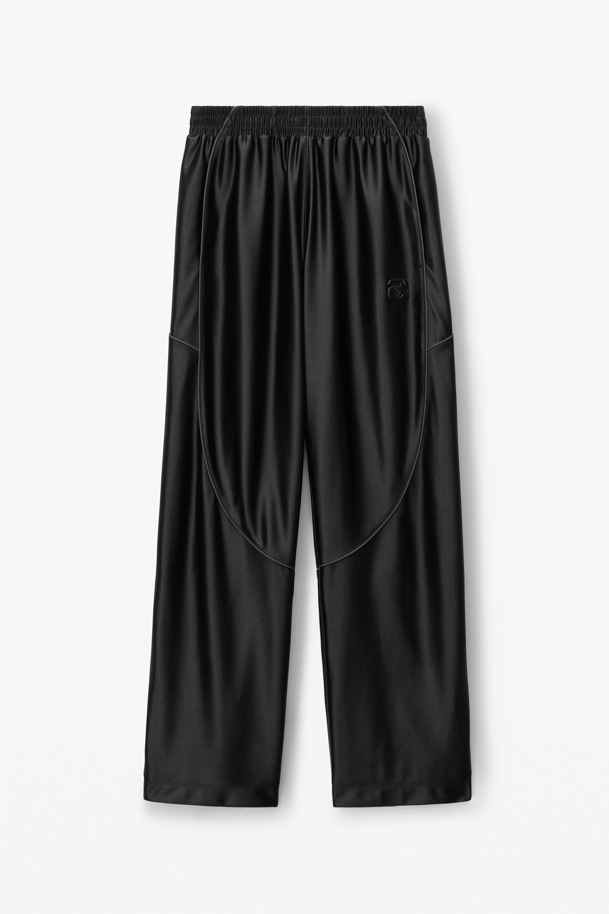 TRACK PANTS IN SATIN FAILLE JERSEY - 1