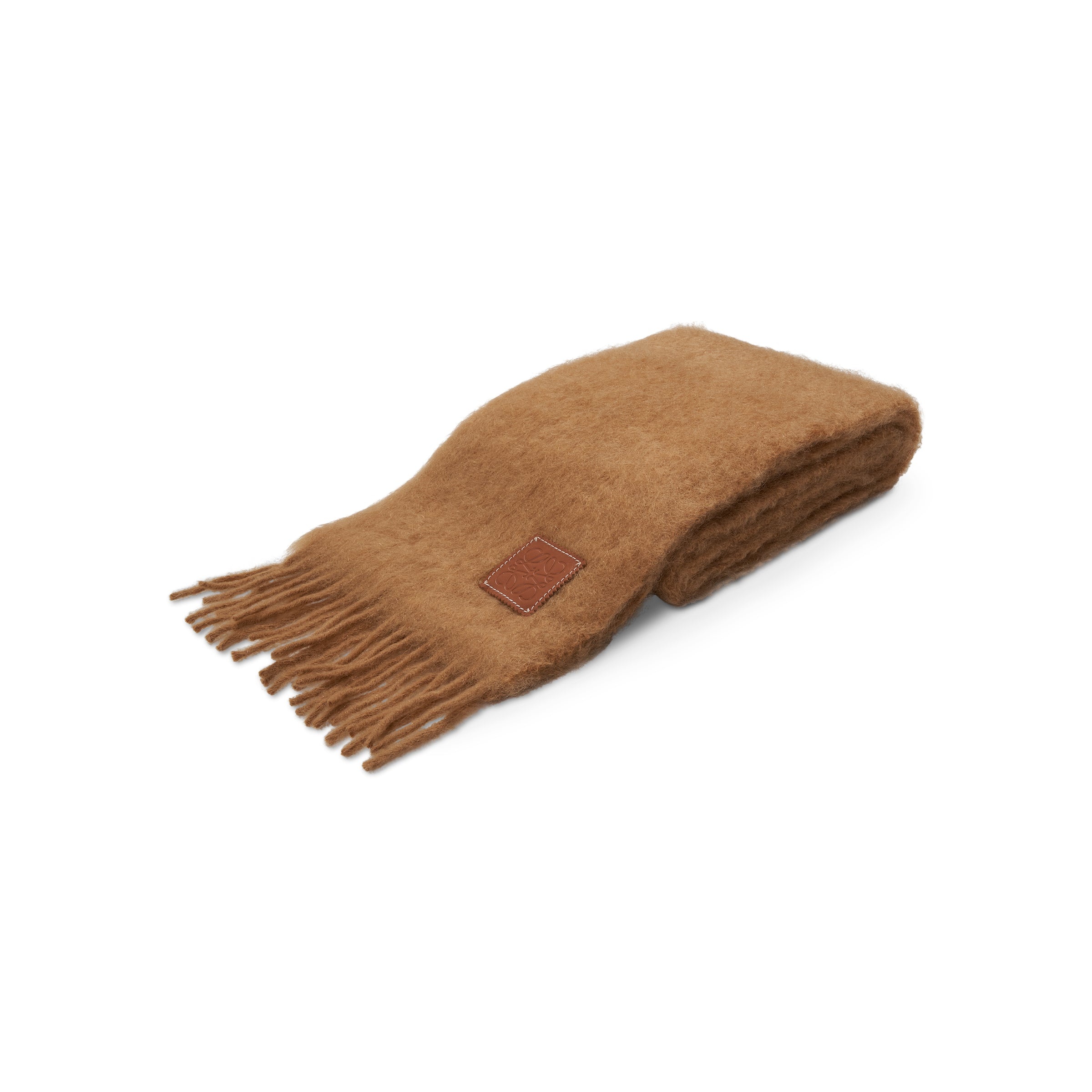 Mohair Scarf in Camel - 2