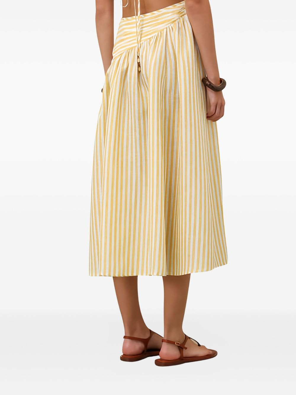 Cascadian stripe-pattern midi dress - 3