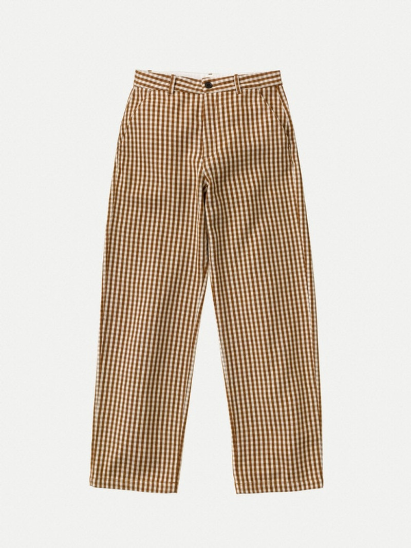 Willa Pants Gingham Oak 1