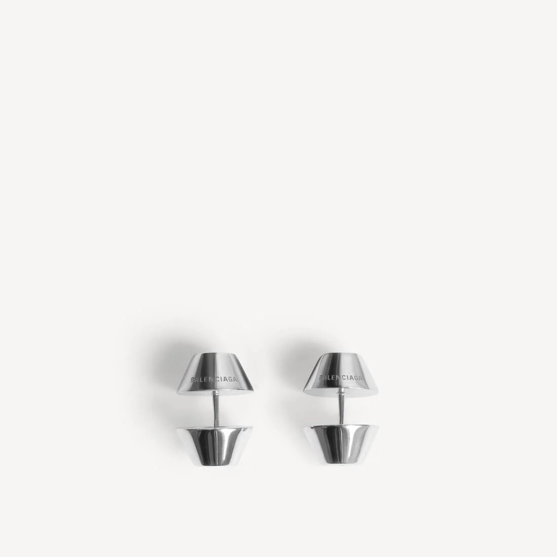 City Earrings in Shiny Silver - 1
