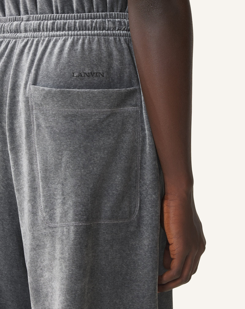 BLACK VELVET BERMUDA SHORTS 6
