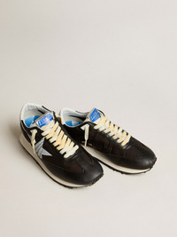 ★Golden Goose★マラソン ナイロン アッパー ベージュ スター Golden Goose Men's Marathon with black nylon upper and white