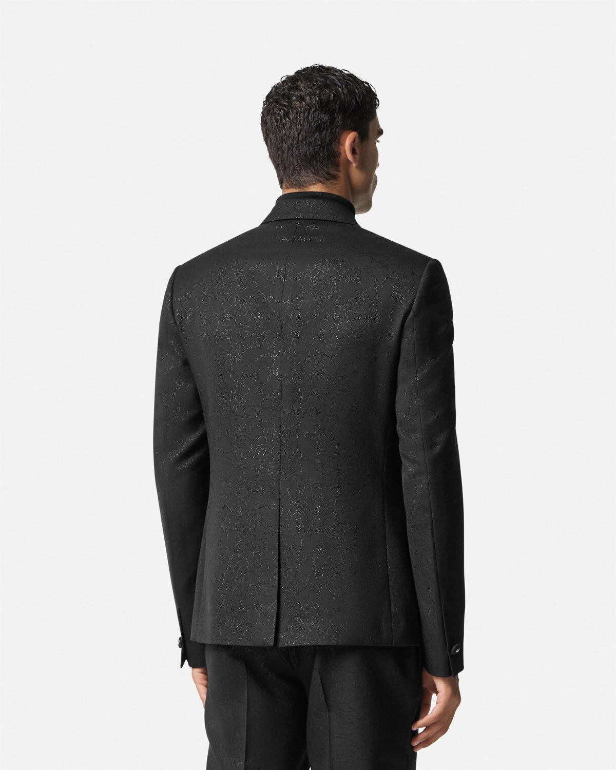 Barocco Lurex Double-Breasted Blazer - 5