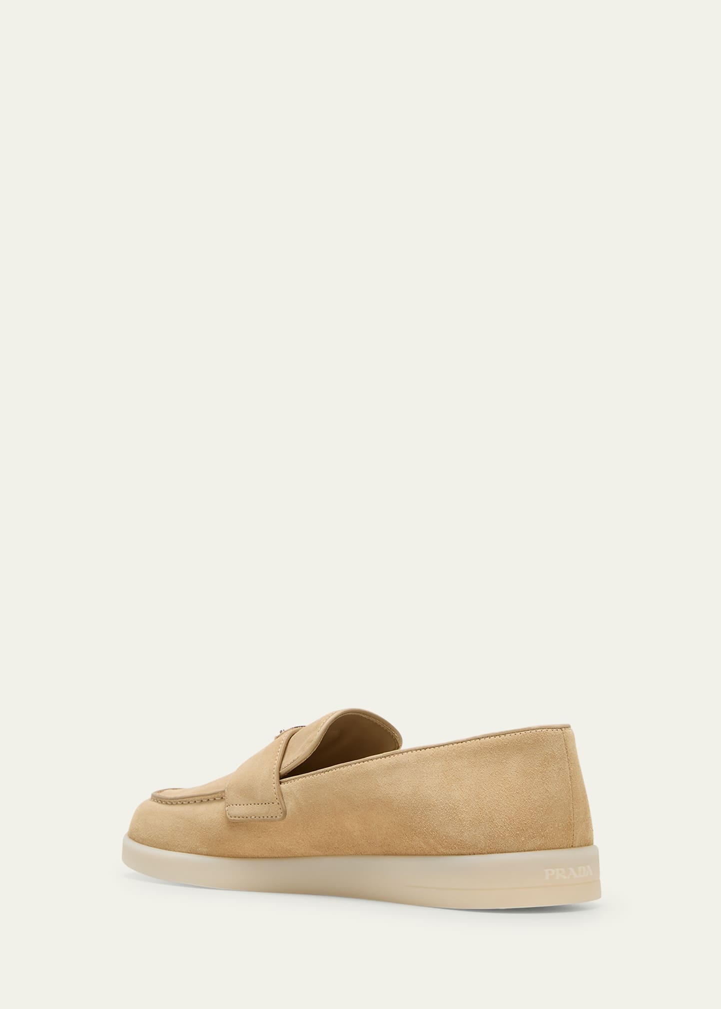 Men's Saint Tropez Triangle Logo Suede Loafers - 2