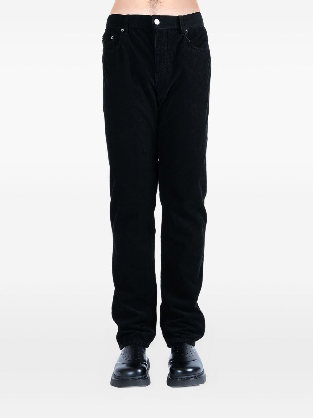 corduroy straight-leg trousers - 2