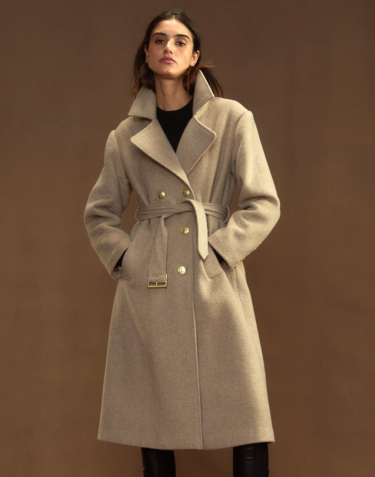 Noa Wool Cocoon Coat - 4