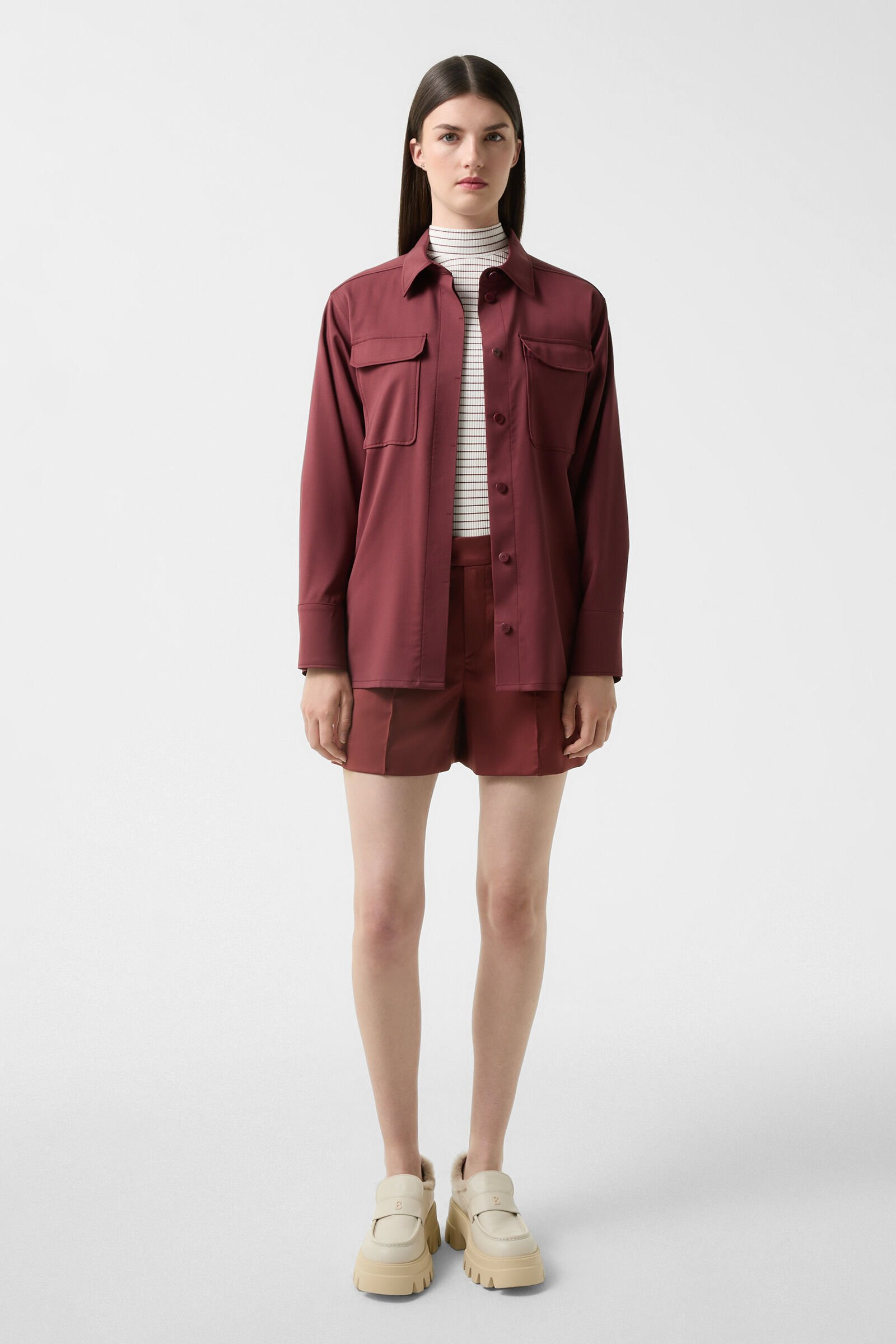 Jace shorts in Wine red - 4