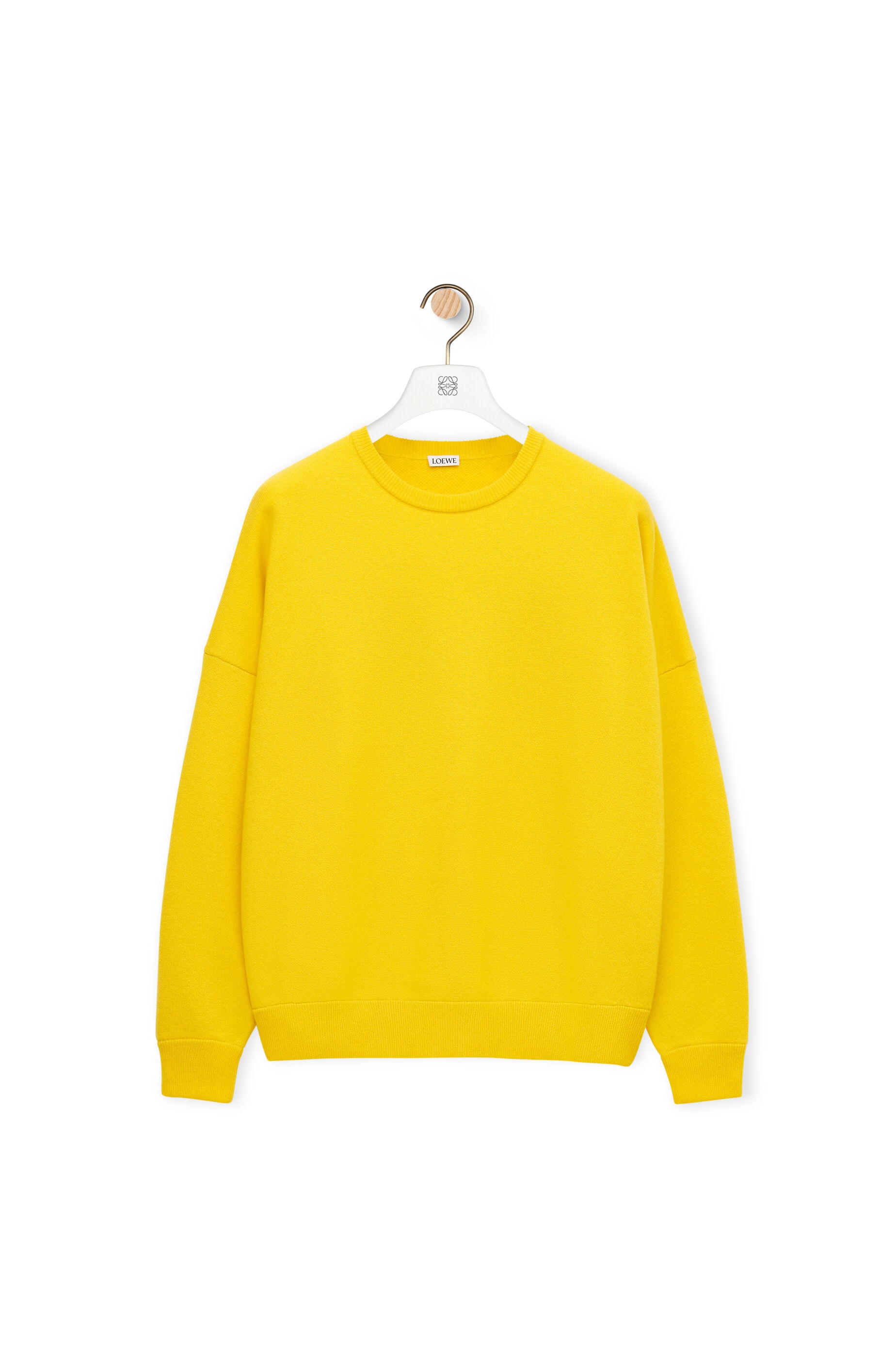 Oversize crew neck sweater in cashmere - 1