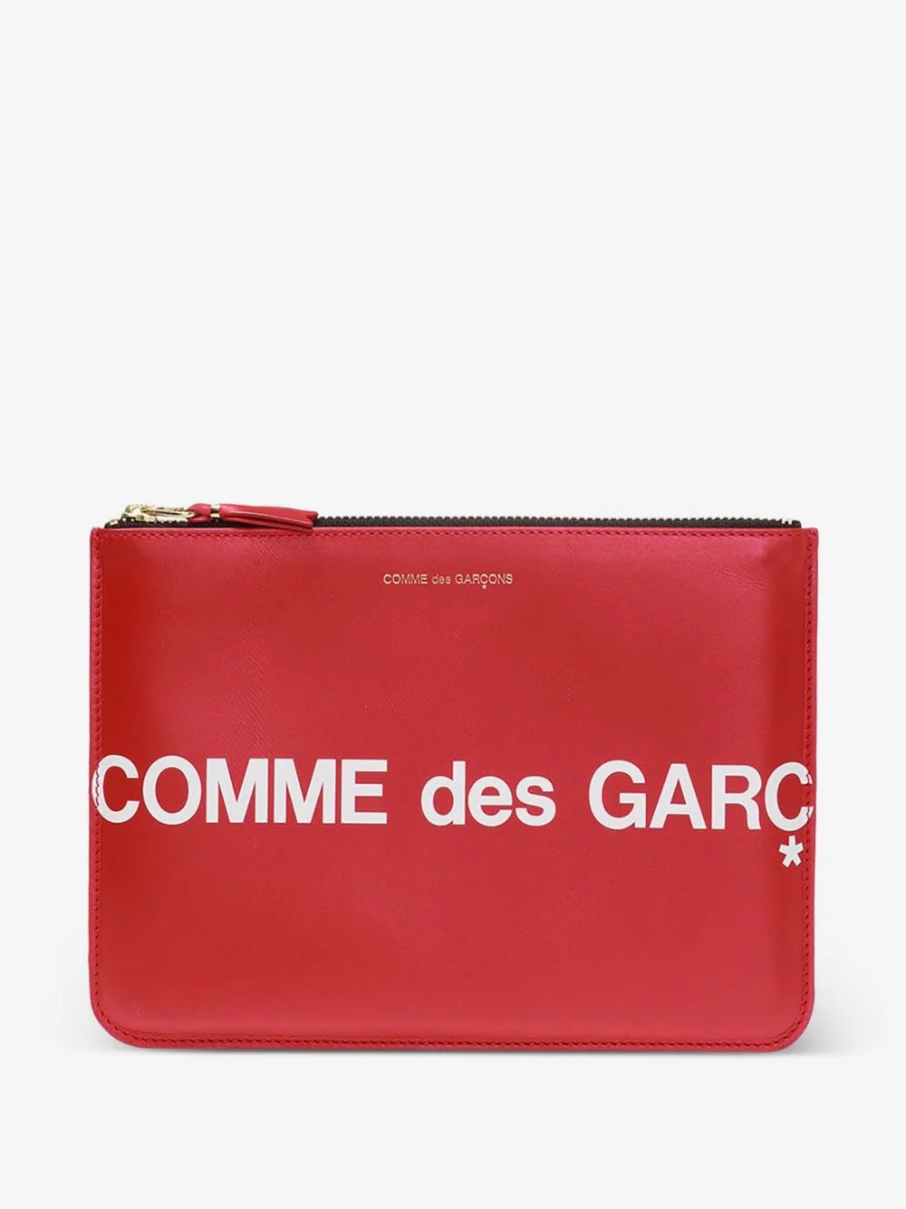 logo-print leather pouch - 1