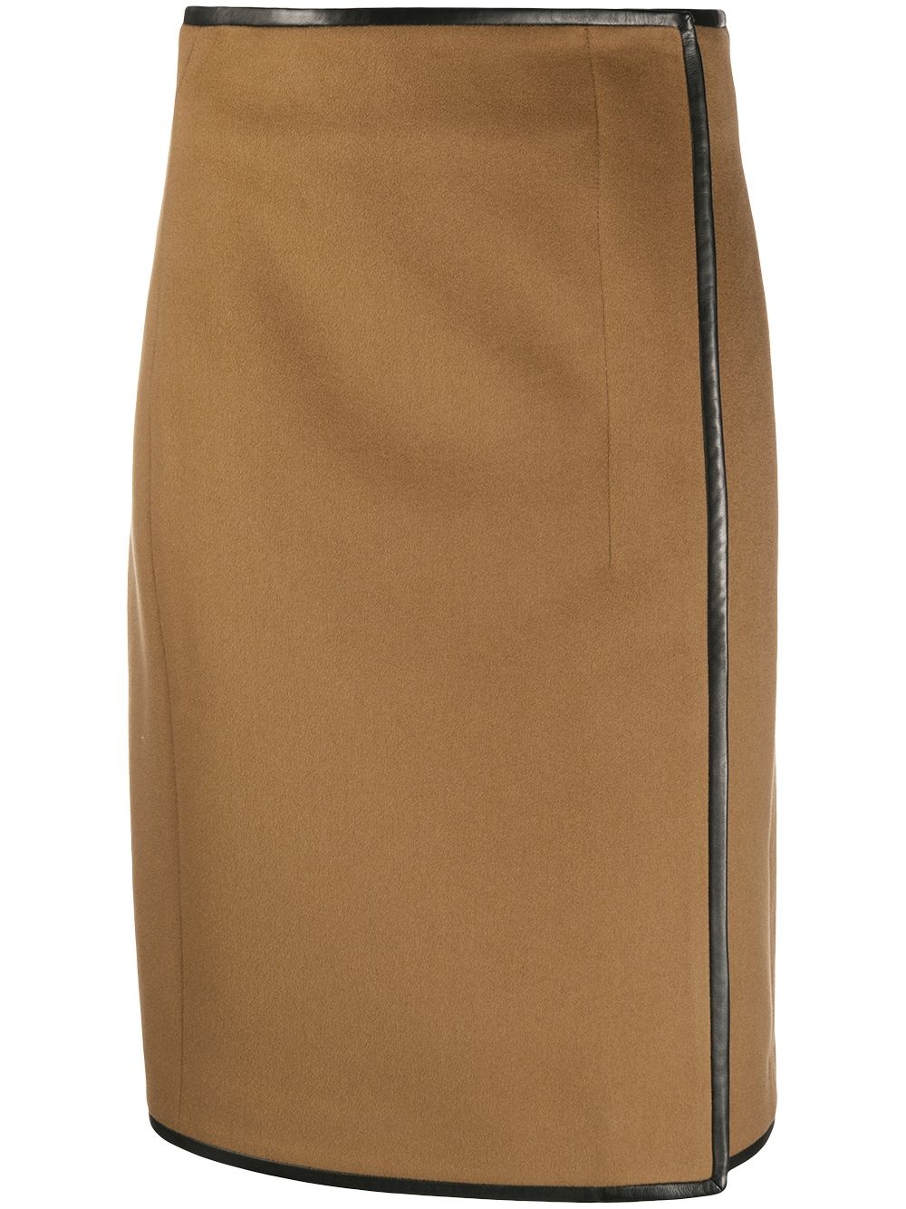 contrast trim midi skirt - 1