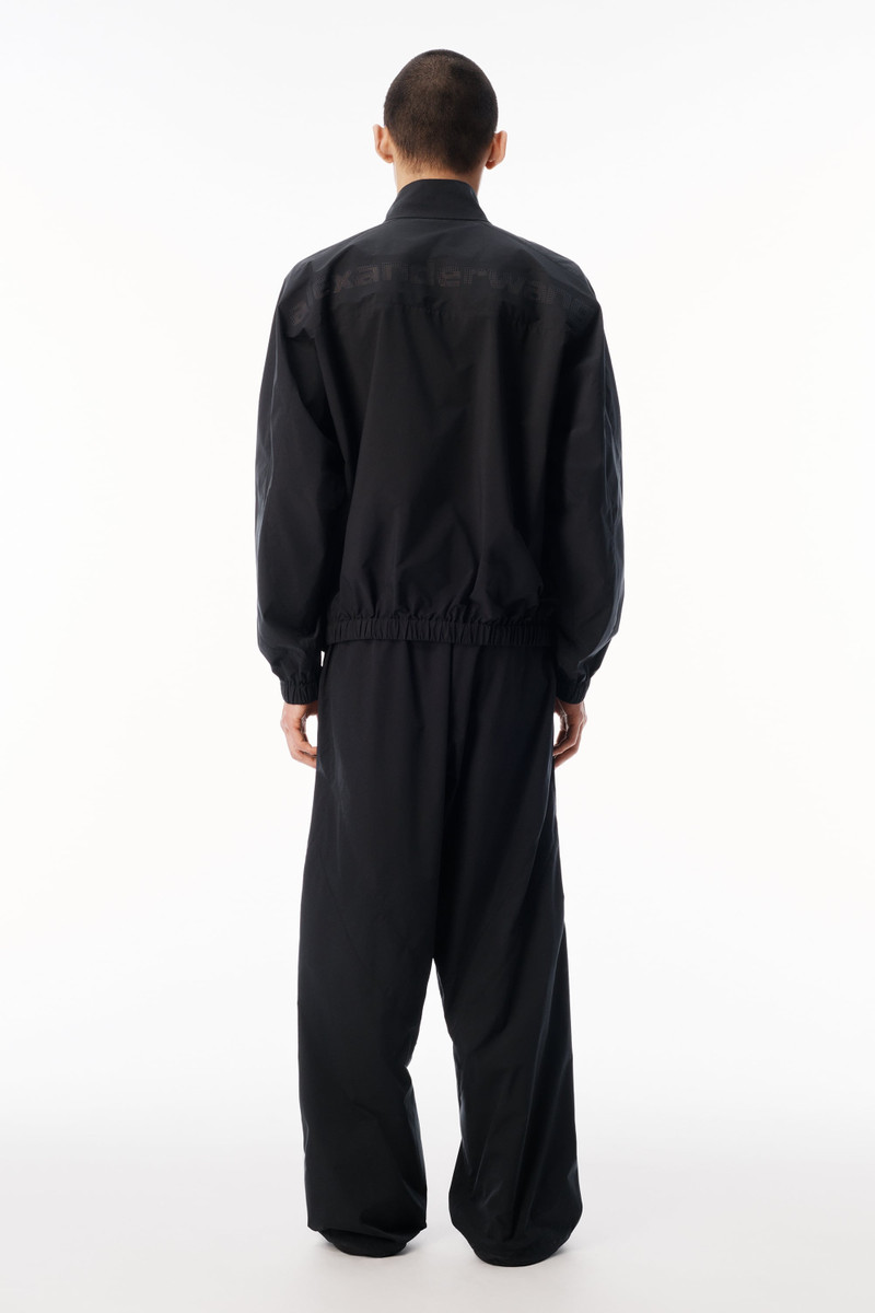 Alexander Wang PERFORATED LOGO MID-RISE TRACK PANT outlook