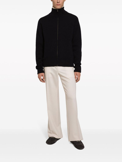 Dolce & Gabbana zip-front cashmere cardigan outlook