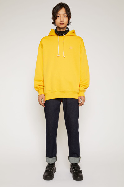 Acne Studios Oversized hooded sweatshirt honey yellow outlook