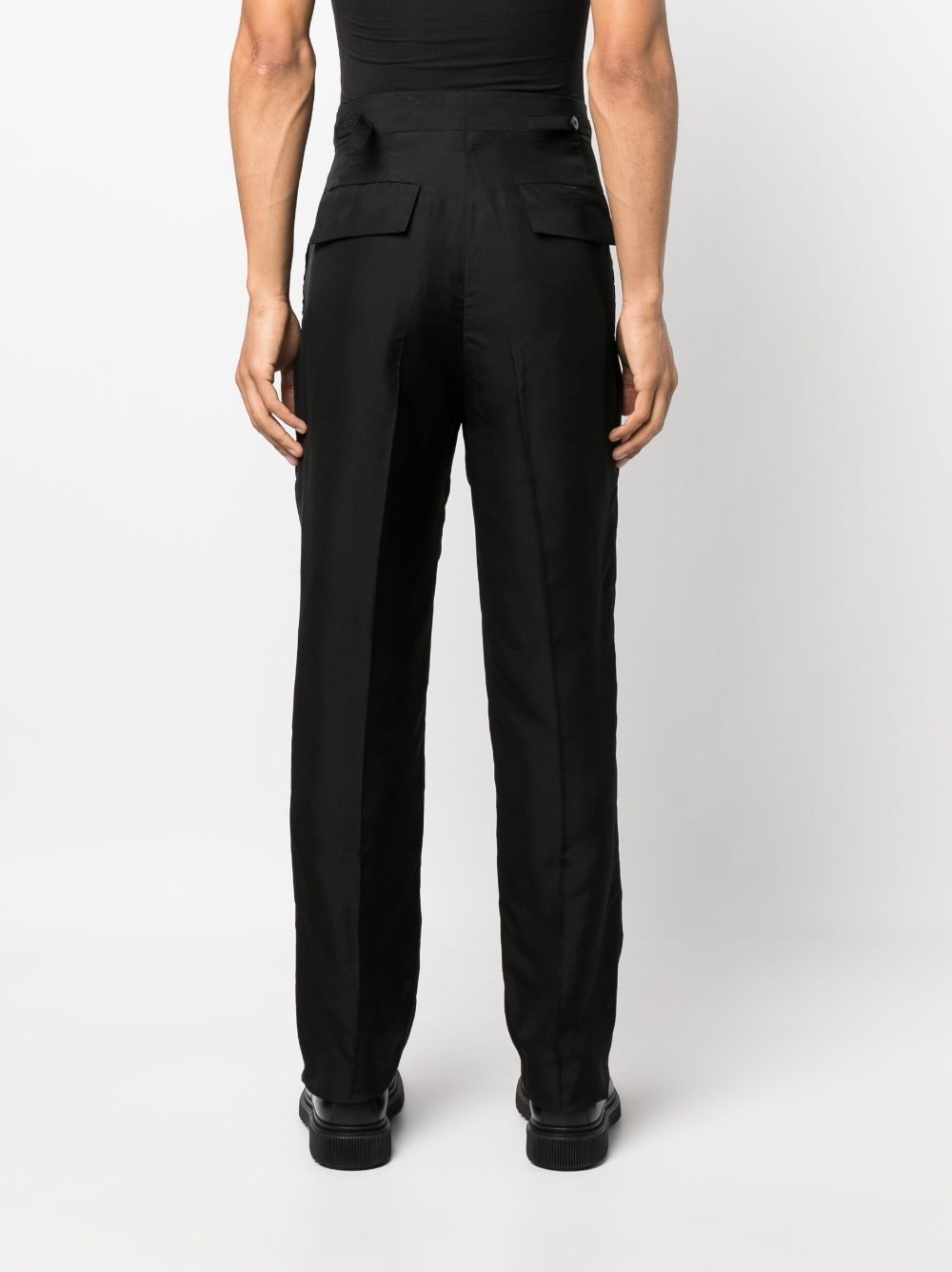 straight-leg tailored trousers - 4