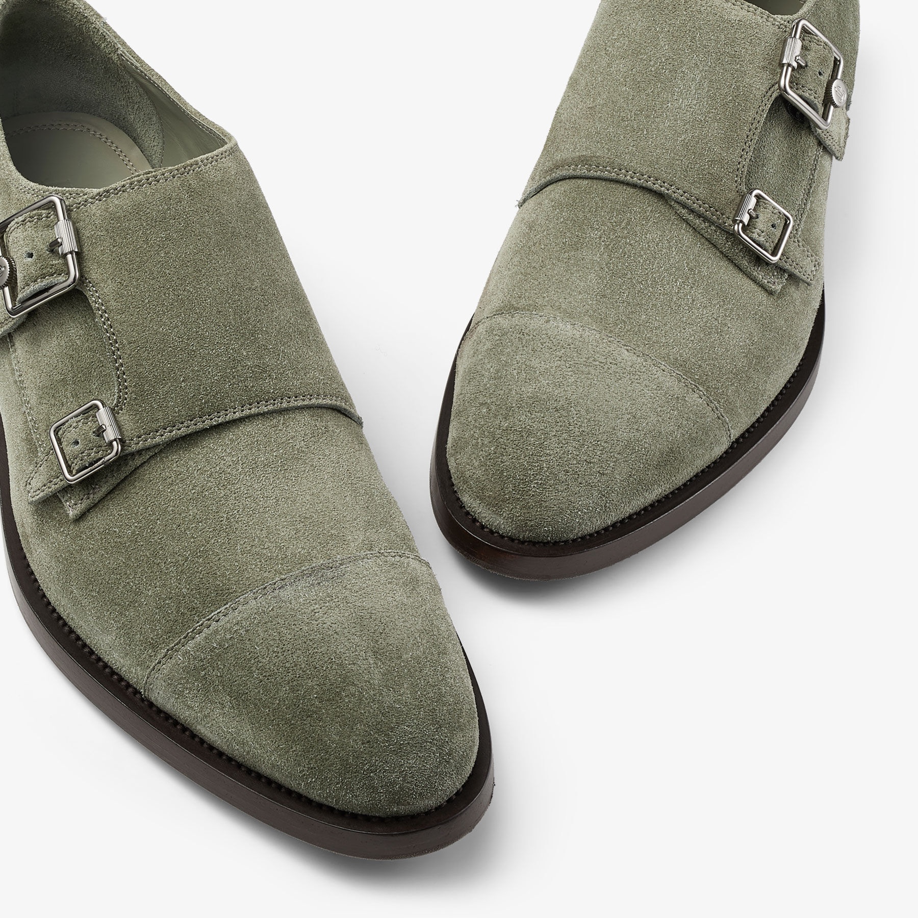 Finnion Monkstrap
Sage Velvet Suede Monk Strap Shoes - 3