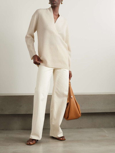 Totême Ribbed wool and cashmere-blend sweater outlook