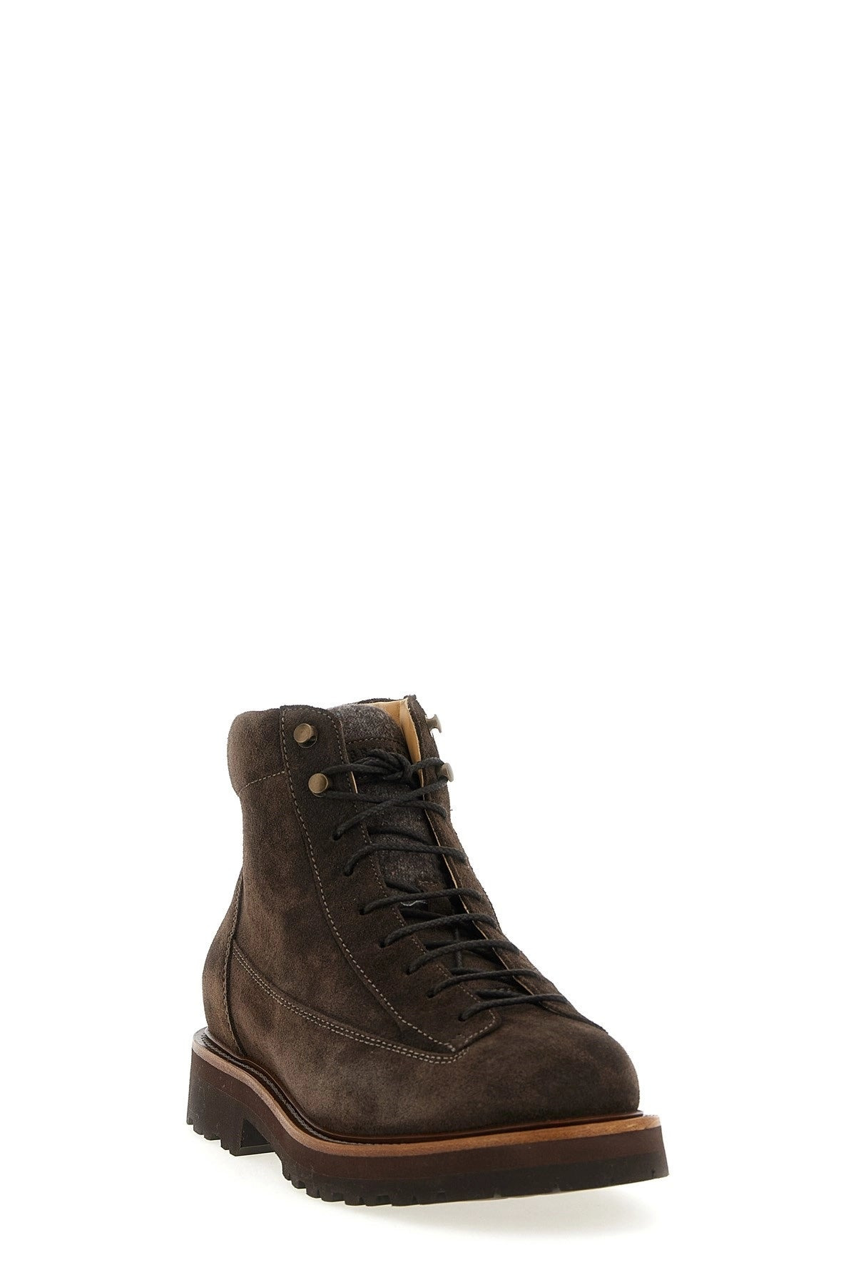Brunello Cucinelli Men Suede Ankle Boots - 2