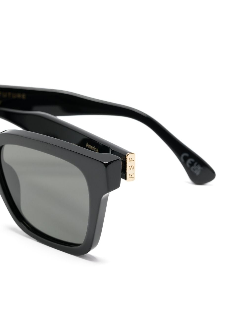 square-frame tinted sunglasses - 3