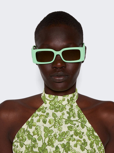 GUCCI Rectangular Sunglasses Green outlook