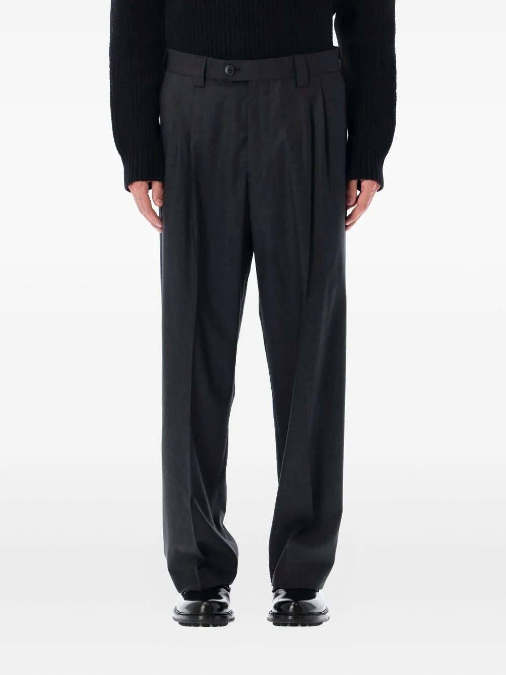 pleated tailored trousers - 1