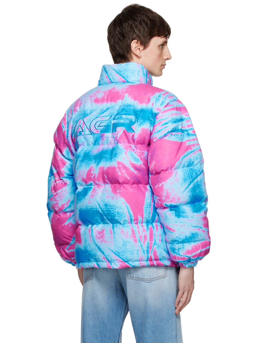 Blue & Pink Embroidered Jacket - 3
