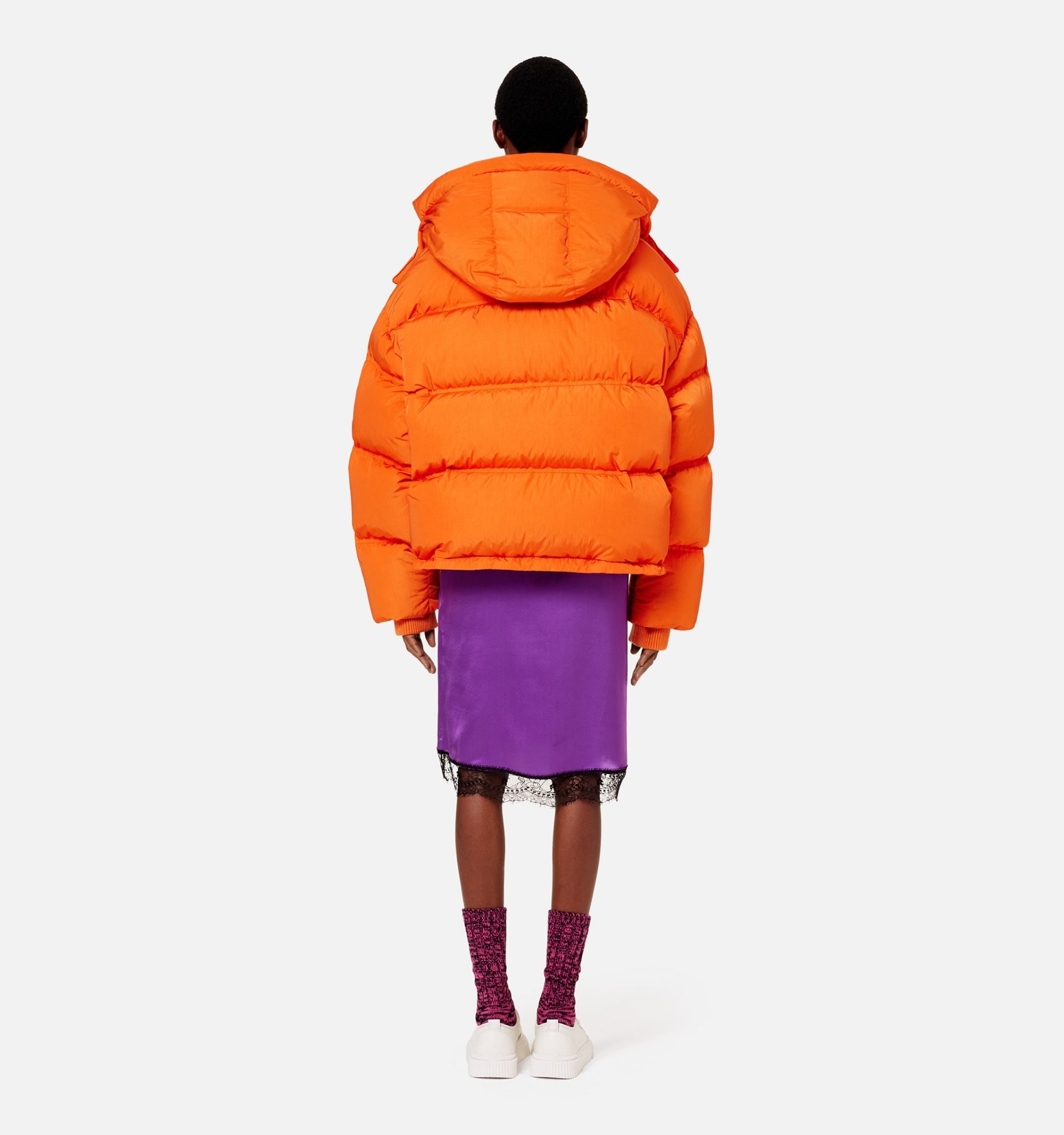 Down Jacket With Ami De Cœur Patch - 7