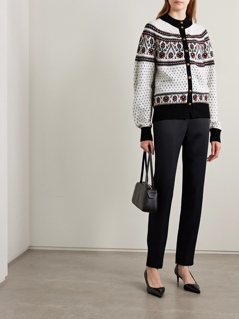 KHAITE Marc Fair Isle Cashmere Cardigan outlook
